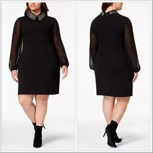 Betsey Johnson Embellished Collar Dress Plus Size 18W NEW NWT ASOTV LBD